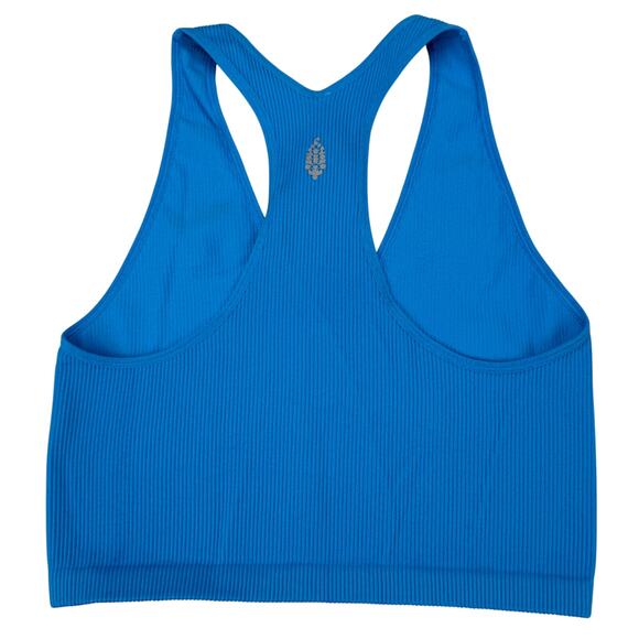 NWT FREE PEOPLE Free Throw Crop Tank Size Large Varsity Blue - Picture 8 of 9